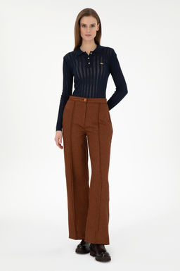 Женский темно-синий свитер с воротником-поло Неожиданная скидка в корзине - U.s. polo assn фото 4