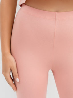 Велосипедки с высокой линией талии персик 332284