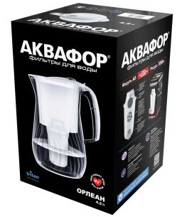 -25% Фильтр-кувшин Орлеан 4.2 л (небьющийся) со счетчиком ресурса, Аквафор  фото 3