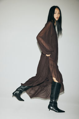 Maxivestido plisado - H&m фото 6