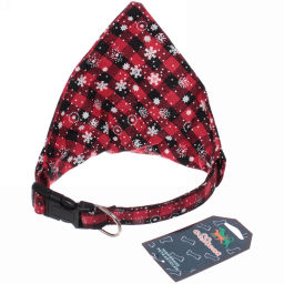 Цена за 2 шт. Ошейник - бандана для питомца "МурГаф", цвет красный, 1,5*34см