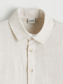 Erkek ?ocuk Keten Kar???ml? G?mlek