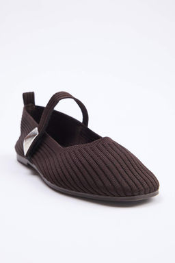 Kahverengi Triko Metal Aksesuar Detayl? Kad?n Babet TAKSS26BE00016 - Trendyolmilla фото 4