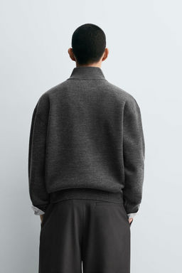 JERSEY CUELLO CREMALLERA / Gris oscuro - Zara фото 3
