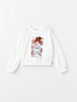 Bisiklet Yaka K?z ?ocuk Sweatshirt