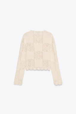 POINTELLE KNIT CARDIGAN - Zara фото 14