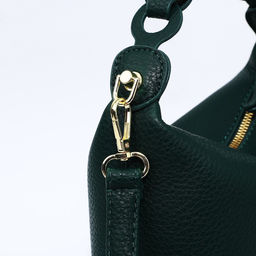 Сумка-багет на молнии, цвет зелёный - Simaland фото 5
