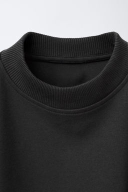 CONJUNTO INTERLOCK SUDADERA Y PANTAL?N WIDE LEG / Negro - Zara фото 6