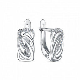 Серьги, куб.циркон., В10-1952
