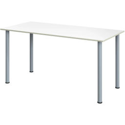 Стол обеденный Комус МДС 150х70 белый/серый