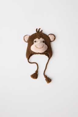 100% WOOL MONKEY HAT LIMITED EDITION - Zara фото 4