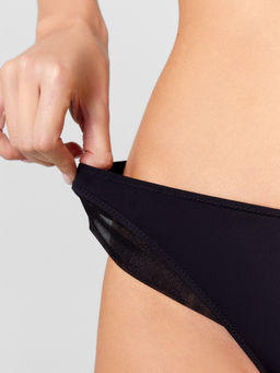 Цена за 2 штуки! Трусы женские бразилиана в черном цвете черный1 412600 - Mark formelle фото 6