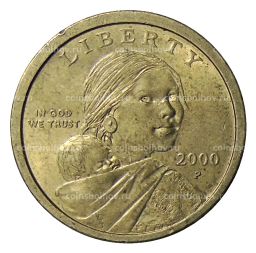 1 доллар 2000 года P США Сакагавея  Парящий Орел