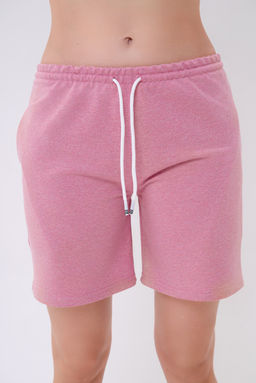 Шорты женские из футера Таиланд розовый меланж - Амадэль фото 2
