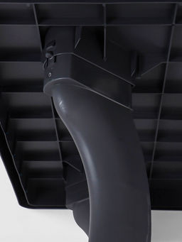 Стол садовый «Атлант», 80×80×76.5 см, квадратный, пластиковый, цвет графитовый