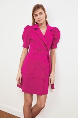 TRENDYOLMILLA Fusya Kusakl? Mini Dokuma Ceket Dokuma Elbise TWOSS20EL0236  фото 2