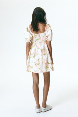Vestido de popelina con mangas abullonadas - H&m фото 7