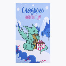 Полотенце Доляна Сладкого нового года 28х46 см, 100% хл, рогожка 164 г/м2  фото 2