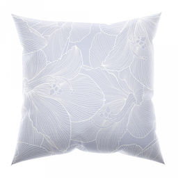 Наволочка 60х60см Аквилегия серый, с клапаном-запахом, бязь Комфорт 121г/м2, хлопок 100%, упаковка ПВХ 22х30см, Домашняя мода (Россия)