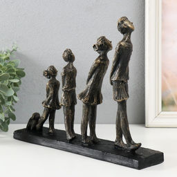 Фигурка полистоун «Весёлая компания» под металл, 30.4×6×22.6 см