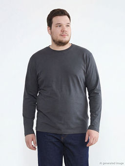 Bisiklet Yaka Uzun Kollu Erkek Ti??rt