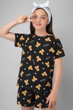 Хлопковая пижама для девочки с шортами Happyfox