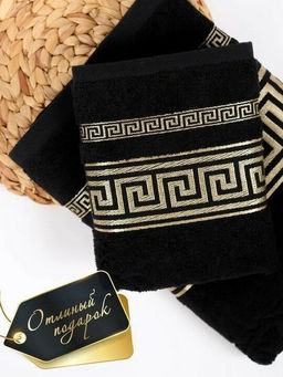 Махровое полотенце Эллада- графит 70*140 см. хлопок 100% - Лен поволжья фото 3