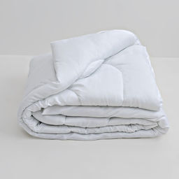 Одеяло облегчённое, 140х205 см, файбер, микрофибра белая, 100% полиэстер - Vesta фото 3