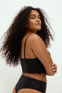 Bustier de microfibra con copas acolchadas - H&m фото 4