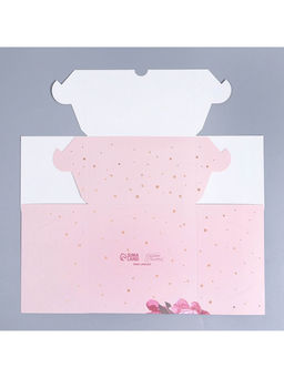 Цена за 5 шт. Коробка подарочная для 4 капкейков «Цветы», 16×16×10 см, с окном