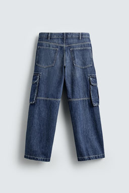STRAIGHT FIT CARGO JEANS