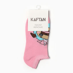 Носки женские укороченные KAFTAN «Мопс» р. 36-39 (23-25 см)
