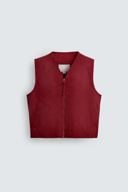 WASHED PUFFER GILET - Zara фото 10