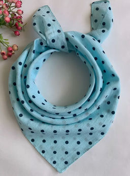 K13588 Платок 60/60 хлопок БИРЮЗОВЫЙ