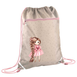 Мешок-рюкзак для обуви Феникс+, арт.72166/ 24 ДЕВОЧКА С КОСОЙ (36x48 см, полиэстер, сублимационная п