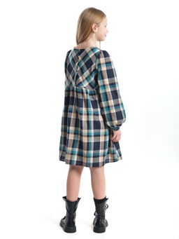 Платье для девочки нарядное UD 7787 голубой/коралловый - Mini maxi фото 9