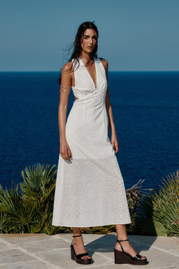 EMBROIDERED MIDI DRESS - Zara фото 26