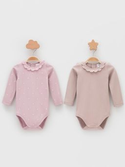 К 6554-2уп/розово-бежевый 1510, 2706 Н054.2 набор полукомбинезон (боди) яс