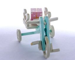 Елочная игрушка - Детский велосипед с багажником 56GG64-25804 Heart - Idh фото 5