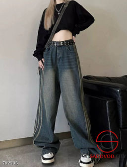 Джинсы БАГГИ с лампасами - Bruno фото 6