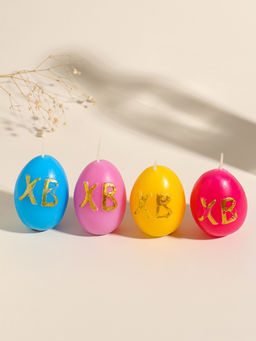 Цена за 2 шт. Свеча пасхальная Яйцо ХВ, 45?45?62 мм, МИКС