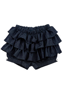 Джинсовые шорты для девочки UD 4334 т.джинс - Mini maxi фото 2