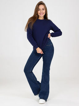 Свитшот женский из футера с начесом Синее Море