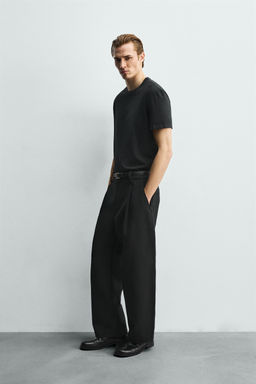 CAMISETA SOFT RELAXED FIT / Negro - Zara фото 4