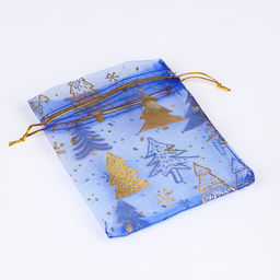 Цена за 20 шт. Мешочек подарочный органза Волшебный лес, 10 12 см +/- 1.5 см - Дарите счастье фото 2