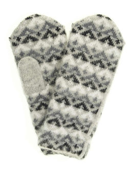 Варежки женские "Треугольники" ПП 3238-2