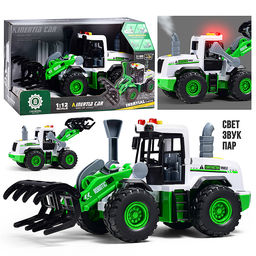 Трактор "СельхозМастер" (свет, звук, пар) в коробке