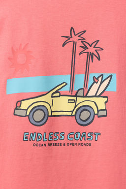 CAMISETA BORDADO / Salm?n