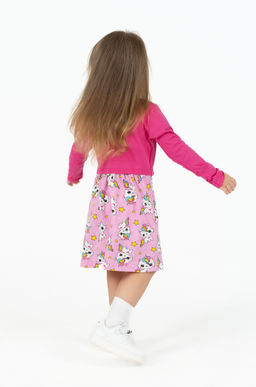 Платье детское розовое с болеро (98-104)