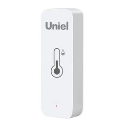 USN-A500 TS/WF WHITE Умный ИК-датчик температуры и влажности Wi-Fi+Bluetooth, на батарейках AAA*2 (н/к). 12м. Накладной. Белый. Голосовое управление+приложение UnielSmart. TM Uniel
